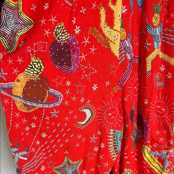 FARM Rio Colorful Red Jumpsuit - Picture 4 of 8